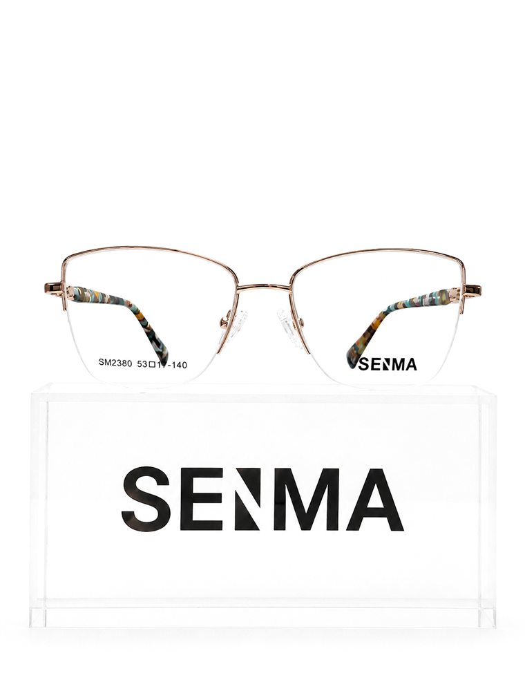 Armazón cat-eye metálico para dama