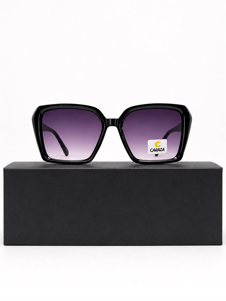 Lentes de sol cuadrados negros